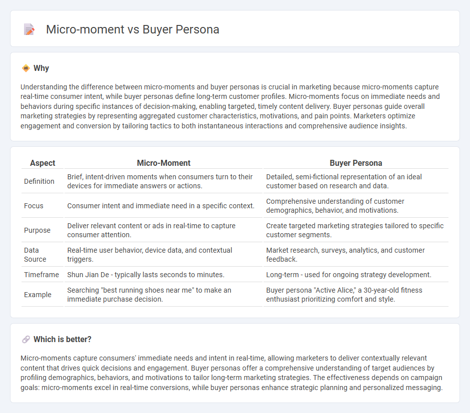 Micro-Moment vs Buyer Persona in Marketing