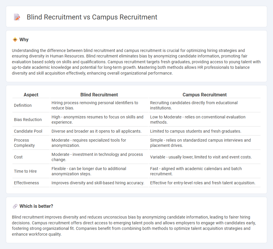 Blind Recruitment vs Campus Recruitment in Human Resources