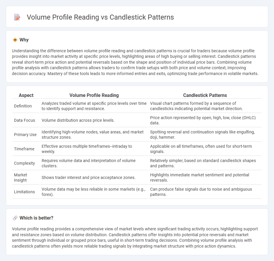 Volume Profile Reading vs Candlestick Patterns in Trading