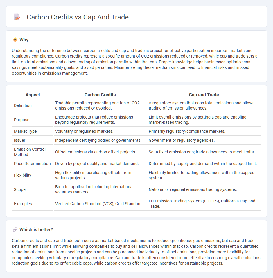 Carbon Credits vs Cap And Trade in Finance