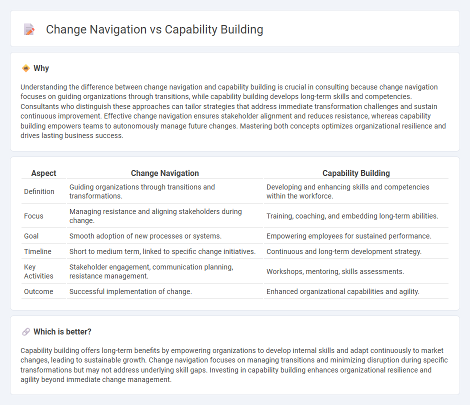 Change Navigation vs Capability Building in Consulting