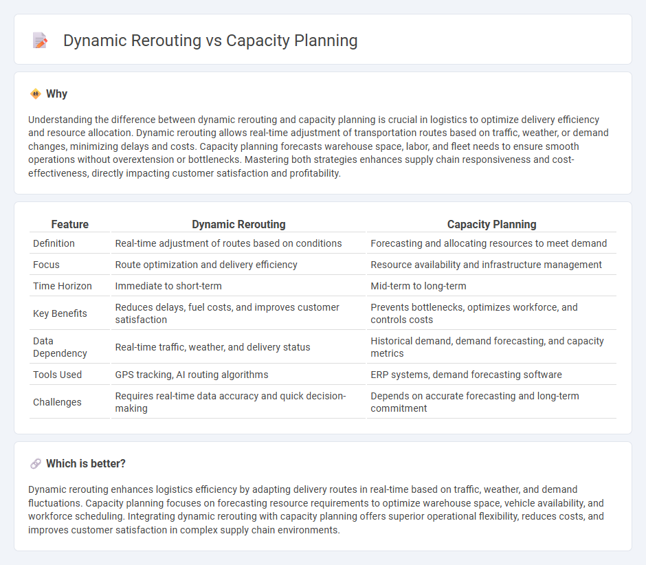 Dynamic Rerouting vs Capacity Planning in Logistics
