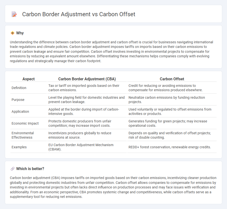 Carbon Border Adjustment vs Carbon Offset in Economy