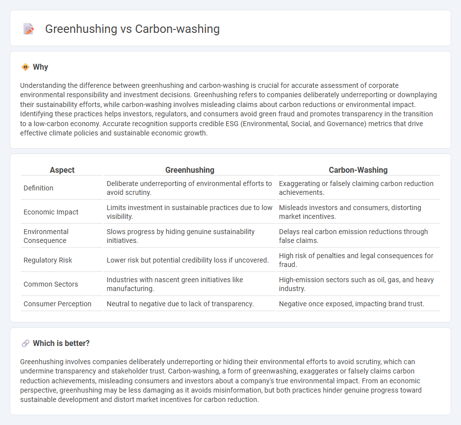 Greenhushing vs Carbon-Washing in Economy