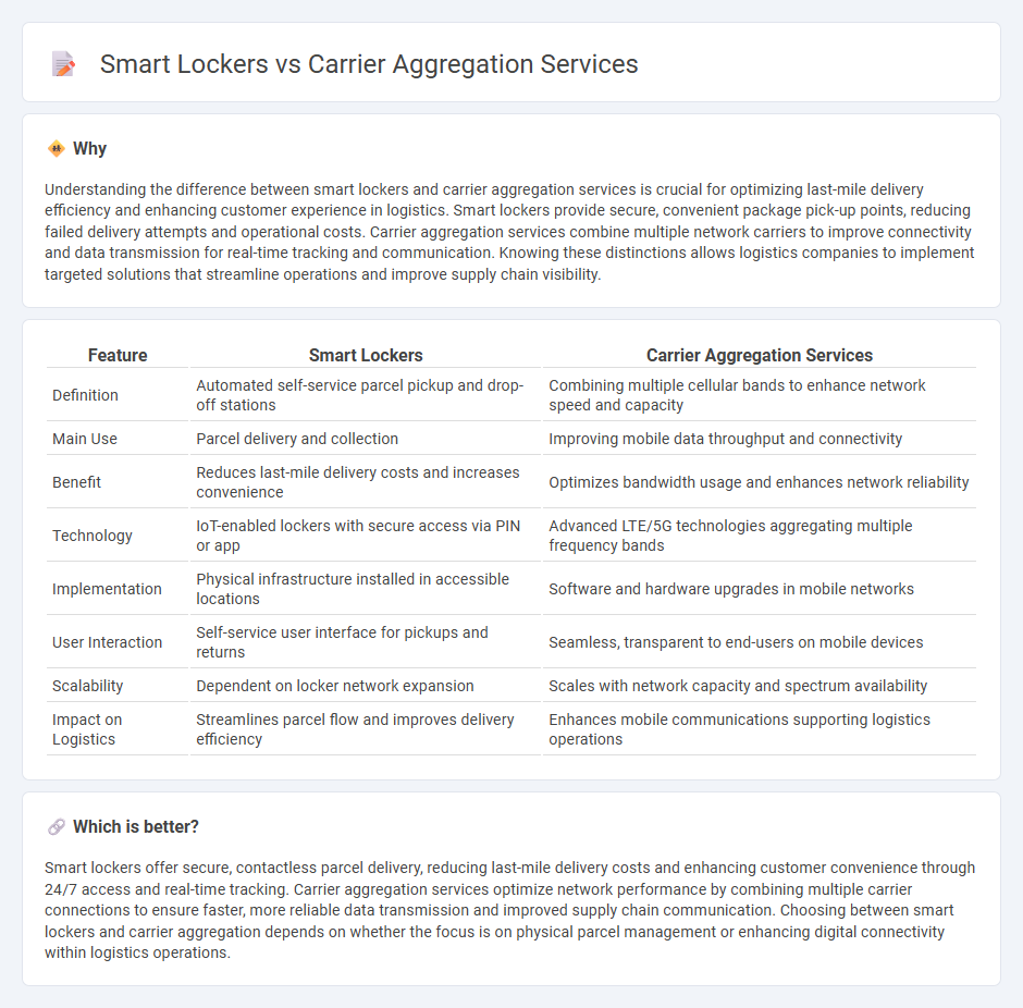 Smart Lockers vs Carrier Aggregation Services in Logistics