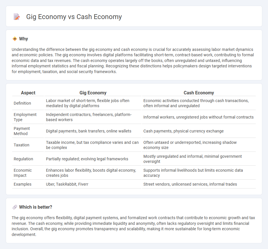 Gig Economy vs Cash Economy in Economy