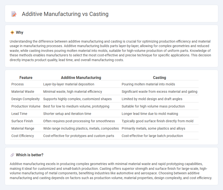 Additive Manufacturing vs Casting in Manufacturing