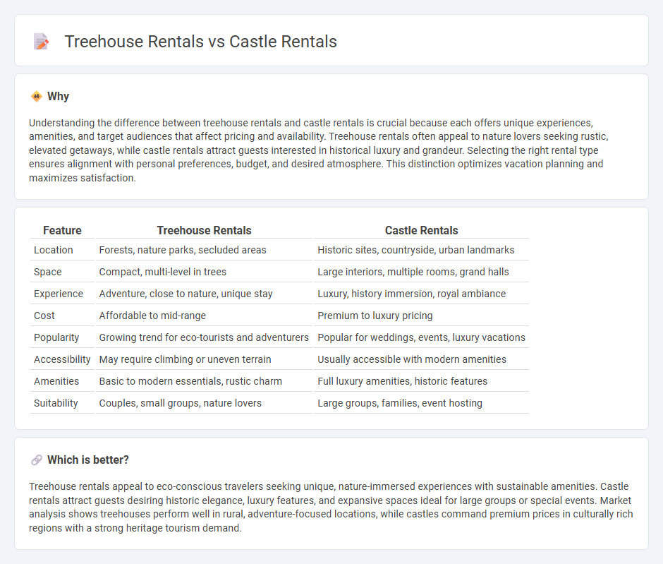 Treehouse Rentals vs Castle Rentals in Real Estate