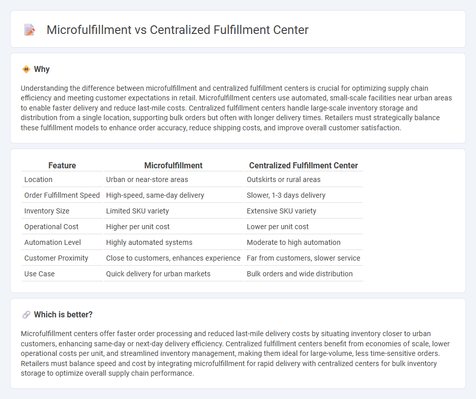 Microfulfillment vs Centralized Fulfillment Center in Retail