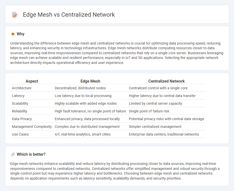 Edge Mesh vs Centralized Network in Technology