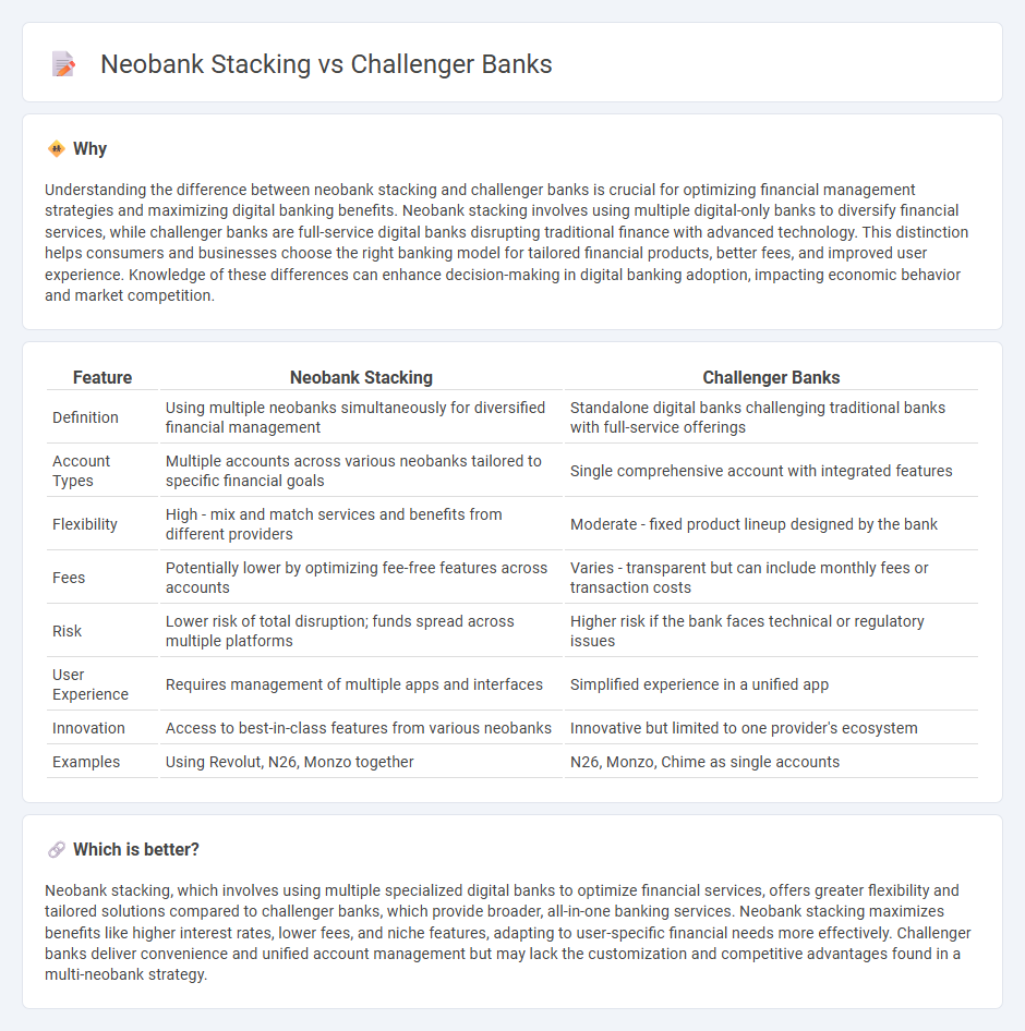 Neobank Stacking vs Challenger Banks in Economy