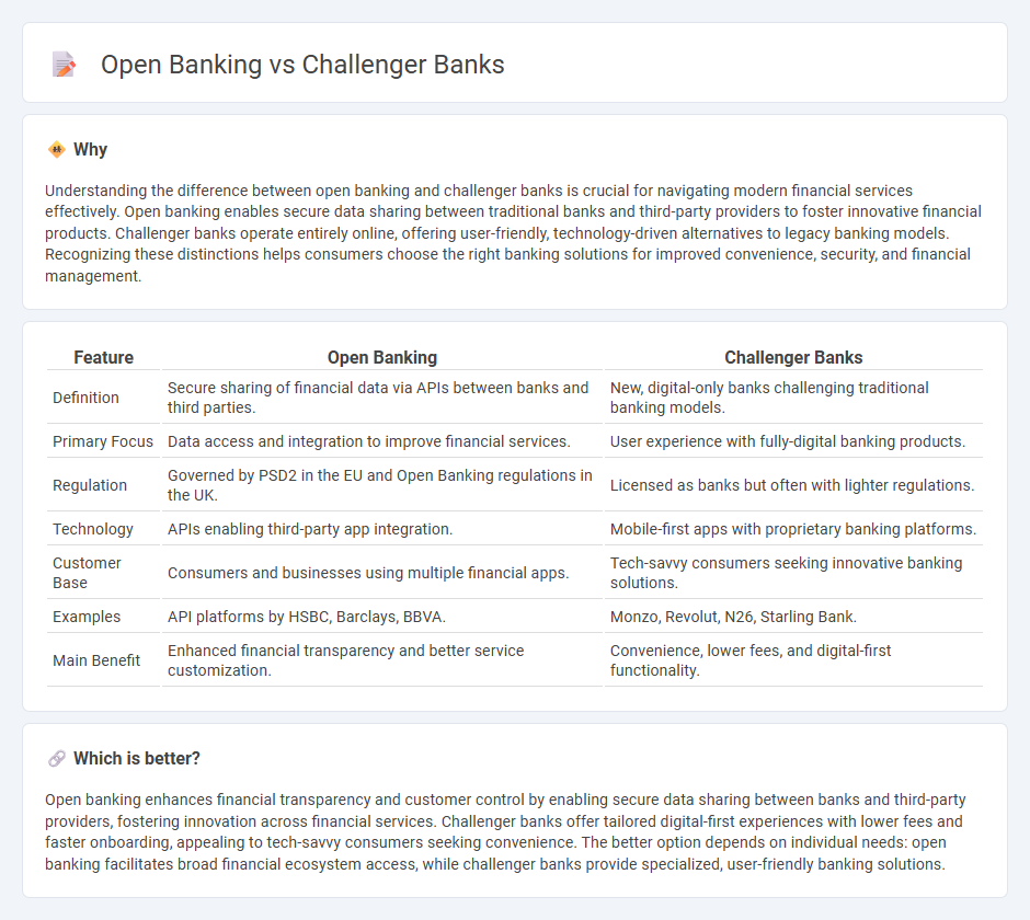 Open Banking vs Challenger Banks in Banking