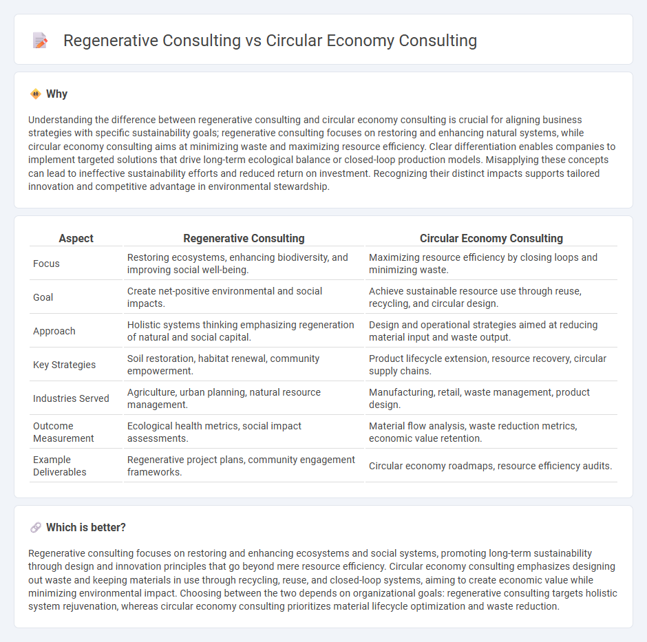 Regenerative Consulting vs Circular Economy Consulting in Consulting