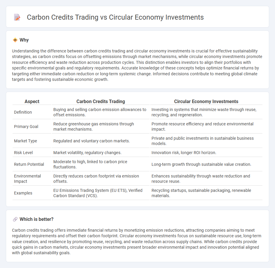 Carbon Credits Trading vs Circular Economy Investments in Investment