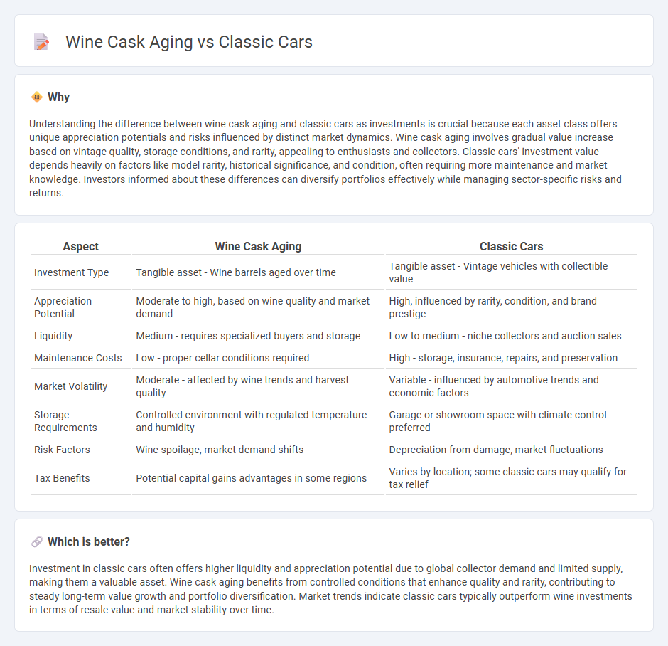Wine Cask Aging vs Classic Cars in Investment