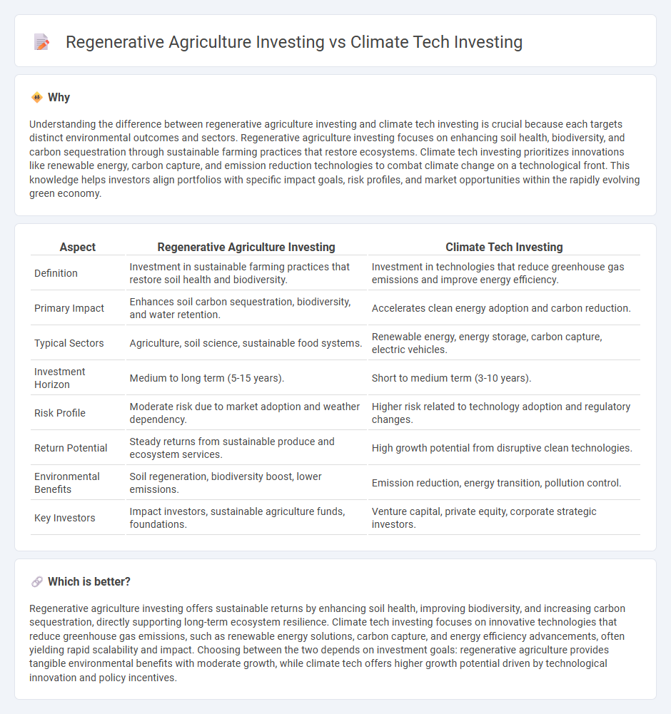 Regenerative Agriculture Investing vs Climate Tech Investing in Investment