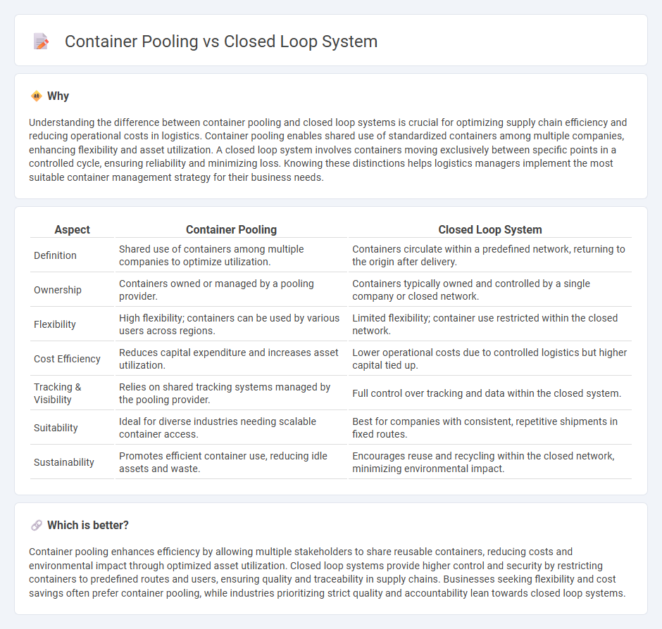 Container Pooling vs Closed Loop System in Logistics
