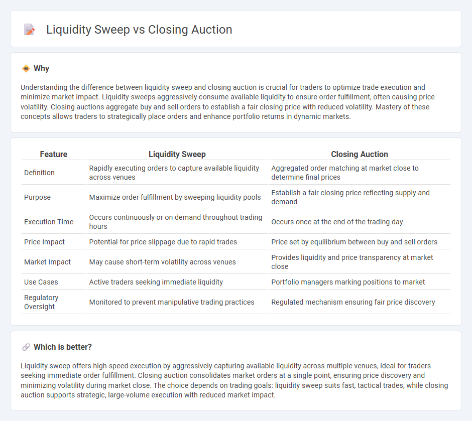 Liquidity Sweep vs Closing Auction in Trading