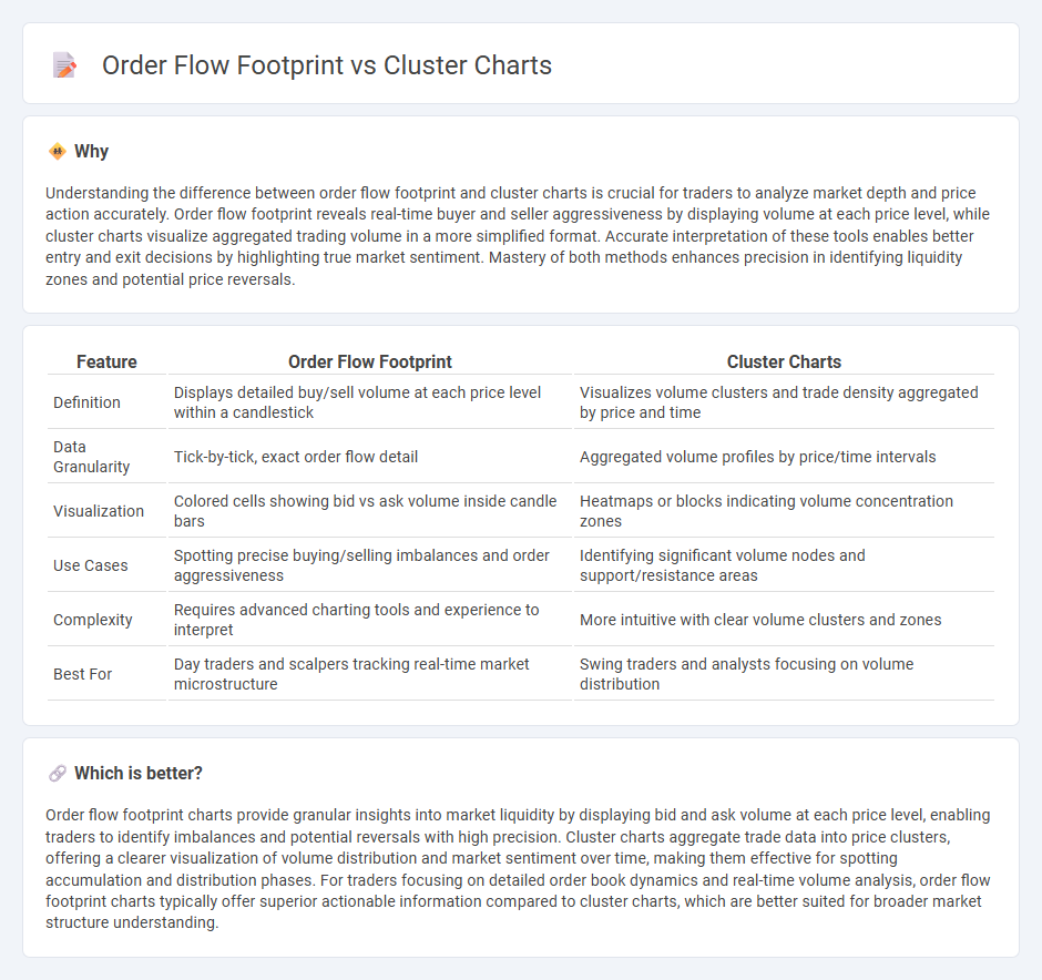 Order Flow Footprint vs Cluster Charts in Trading
