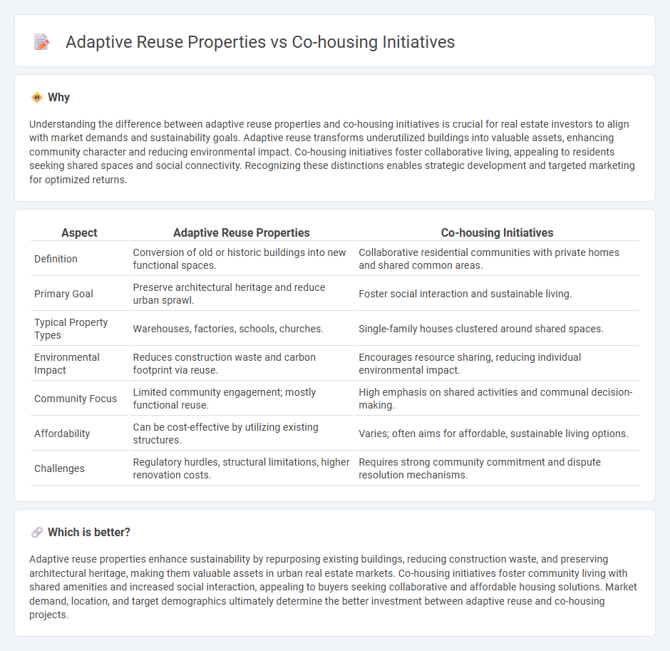 Adaptive Reuse Properties vs Co-Housing Initiatives in Real Estate