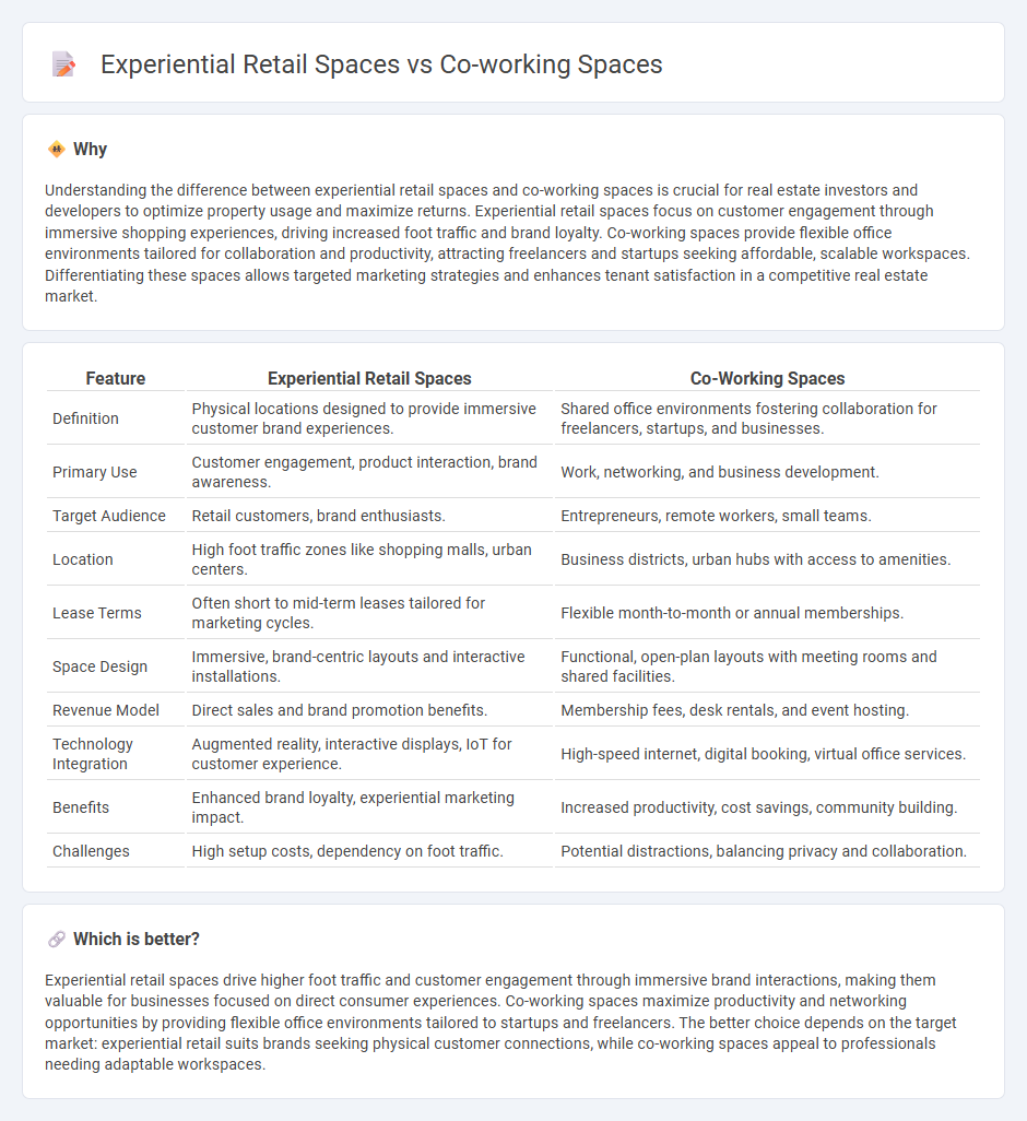 Experiential Retail Spaces vs Co-Working Spaces in Real Estate