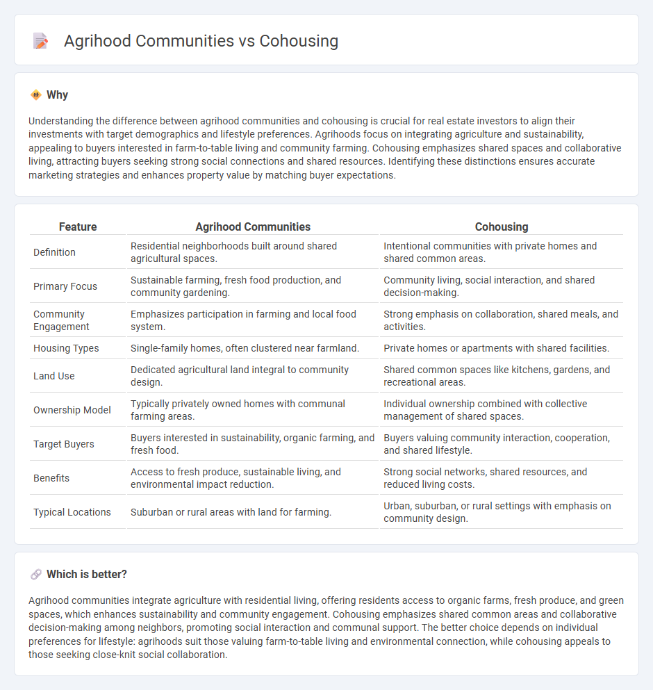 Agrihood Communities vs Cohousing in Real Estate