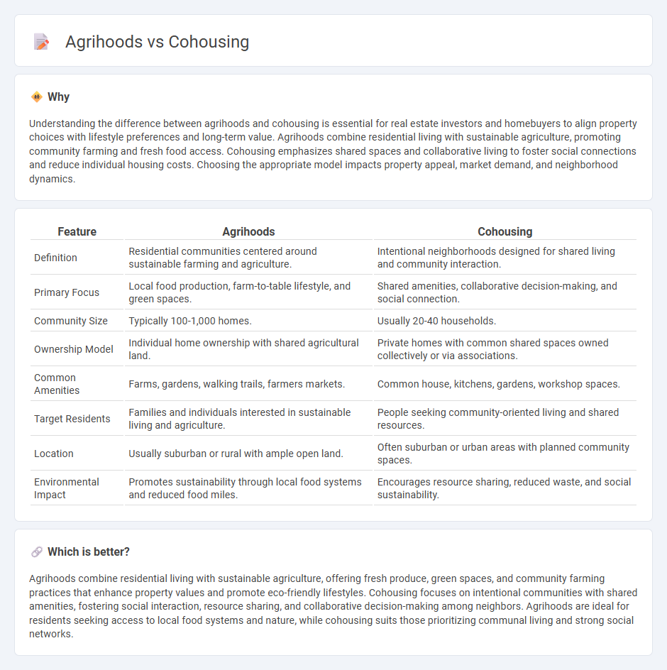 Agrihoods vs Cohousing in Real Estate
