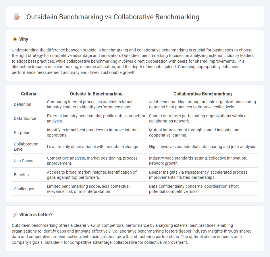 Outside-In Benchmarking vs Collaborative Benchmarking in Consulting