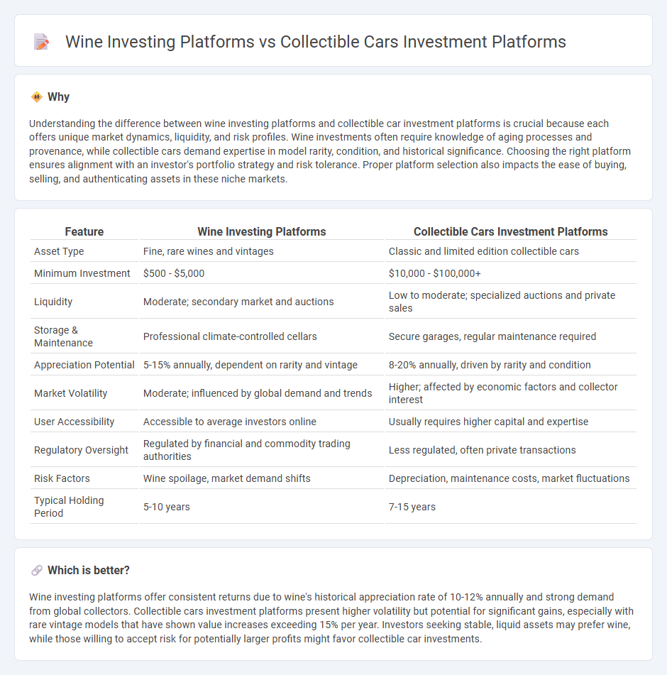 Wine Investing Platforms vs Collectible Cars Investment Platforms in Investment