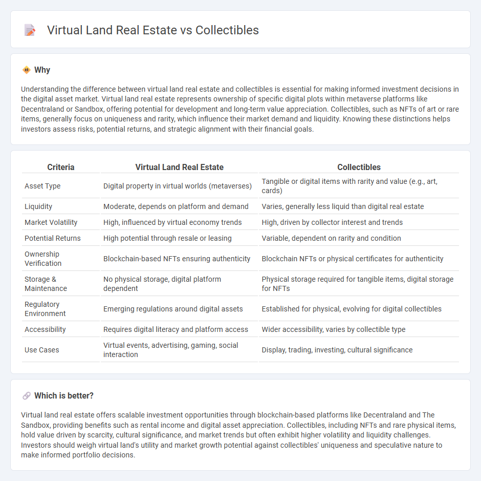 Virtual Land Real Estate vs Collectibles in Investment