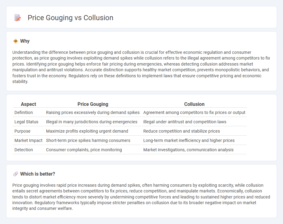 Price Gouging vs Collusion in Economy