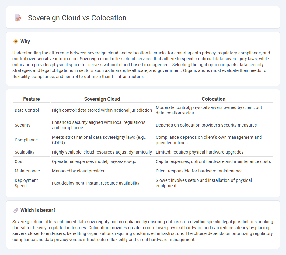 Sovereign Cloud vs Colocation in Technology