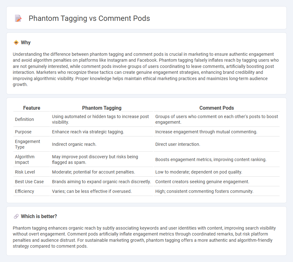 Phantom Tagging vs Comment Pods in Marketing