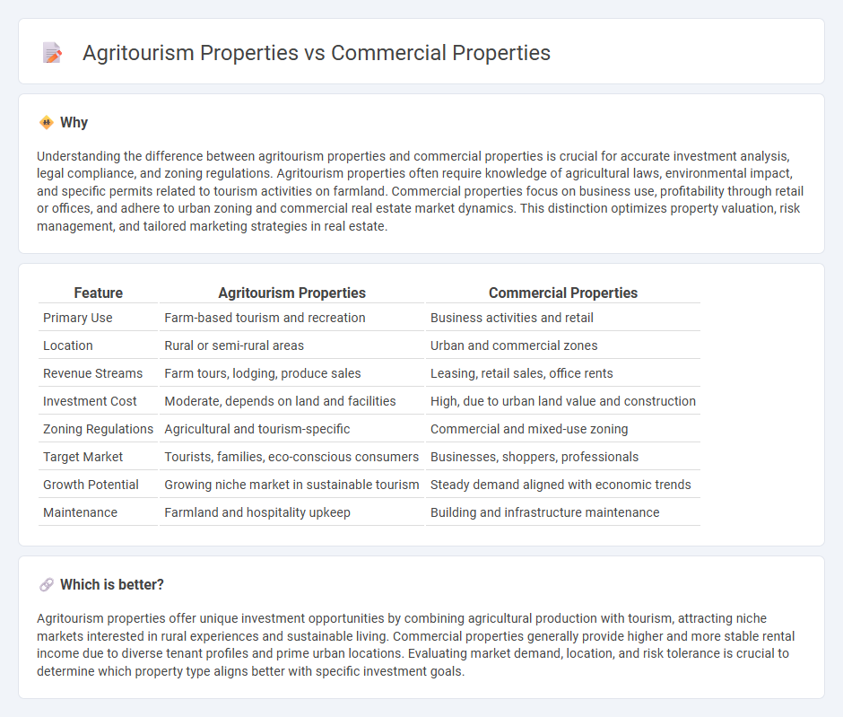 Agritourism Properties vs Commercial Properties in Real Estate