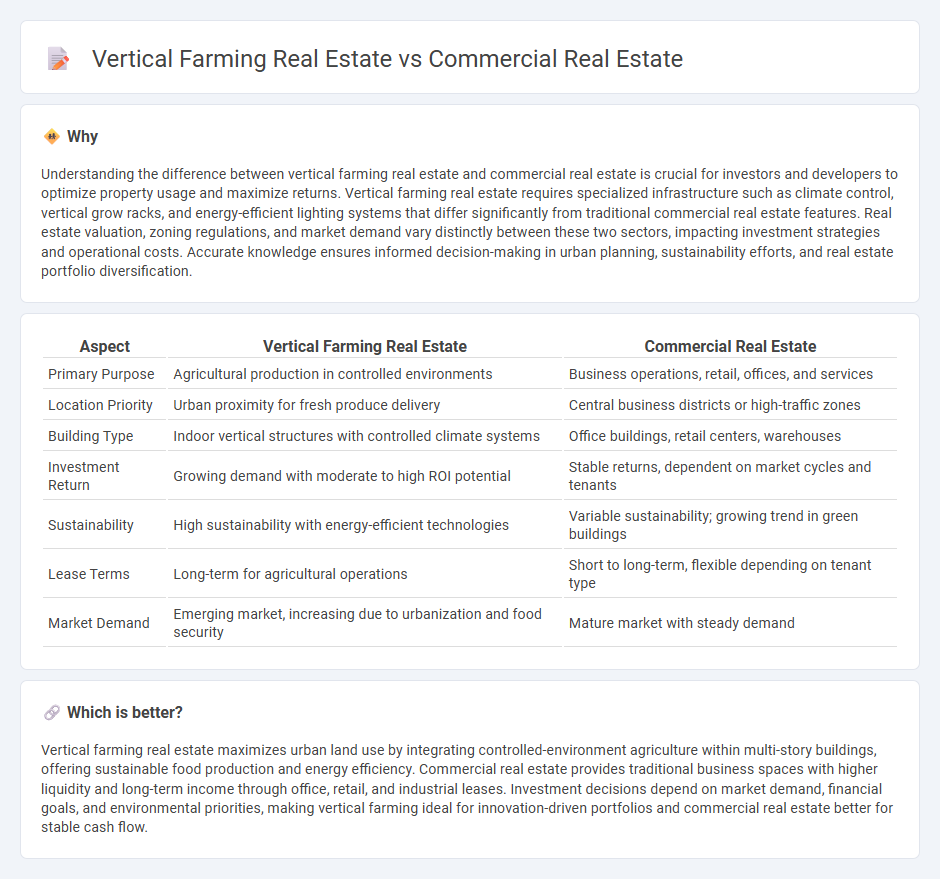 Vertical Farming Real Estate vs Commercial Real Estate in Real Estate