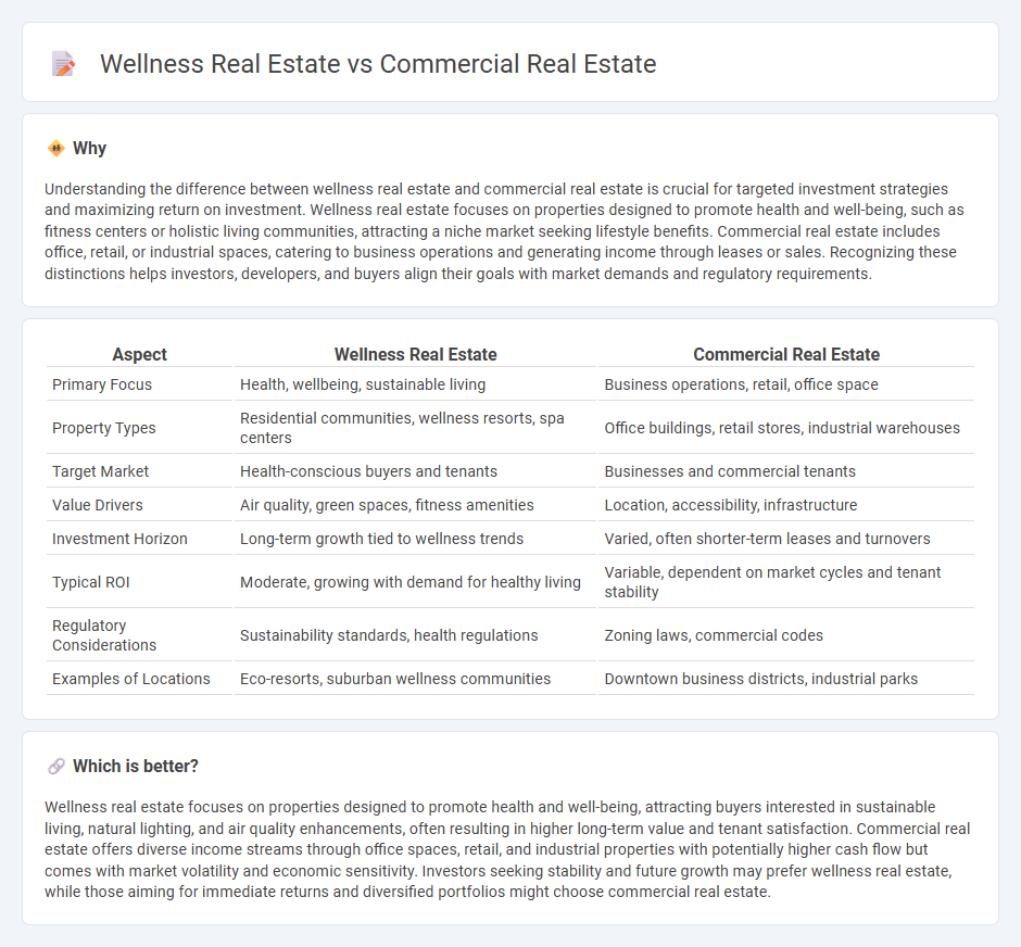 Wellness Real Estate vs Commercial Real Estate in Real Estate
