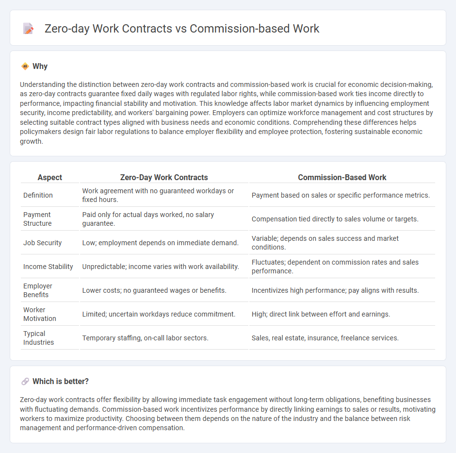 Zero-Day Work Contracts vs Commission-Based Work in Economy