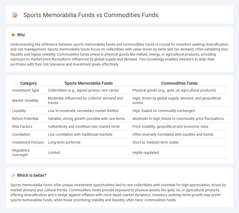 Sports Memorabilia Funds vs Commodities Funds in Investment