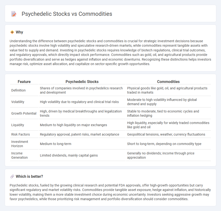 Psychedelic Stocks vs Commodities in Investment
