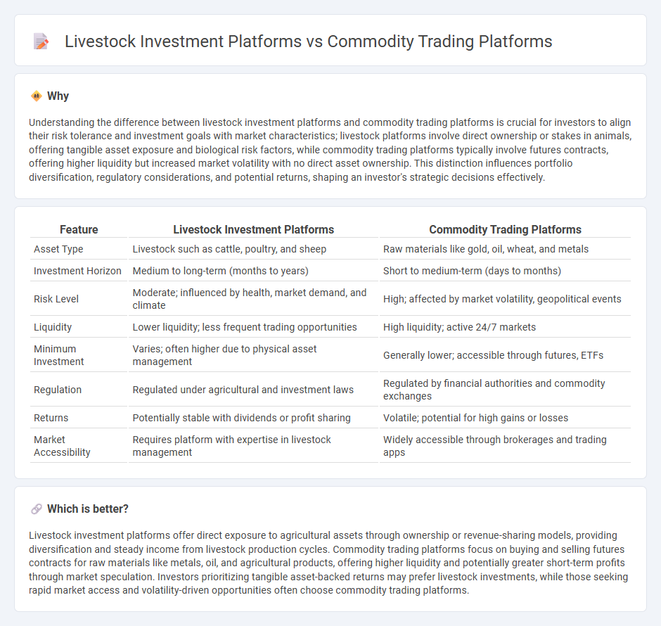 Livestock Investment Platforms vs Commodity Trading Platforms in Investment