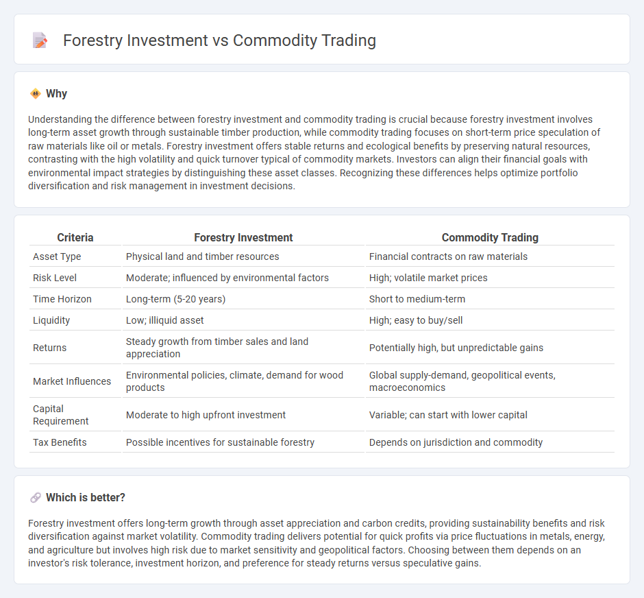 Forestry Investment vs Commodity Trading in Investment