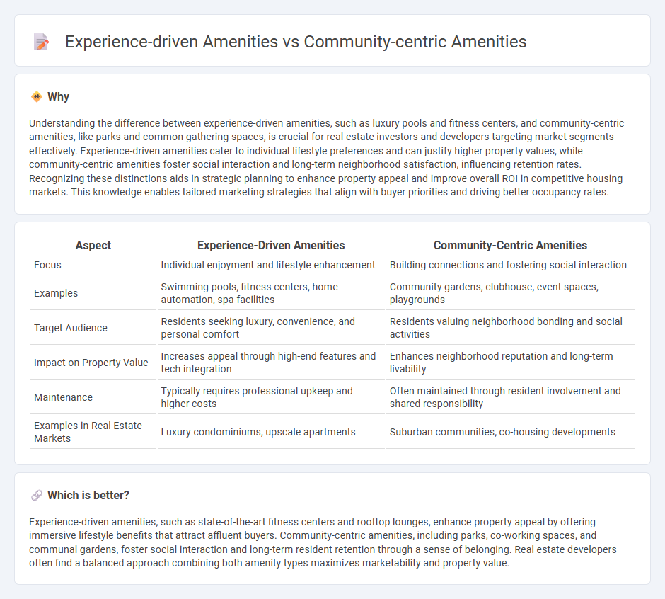 Experience-Driven Amenities vs Community-Centric Amenities in Real Estate