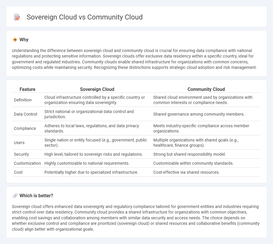 Sovereign Cloud vs Community Cloud in Technology
