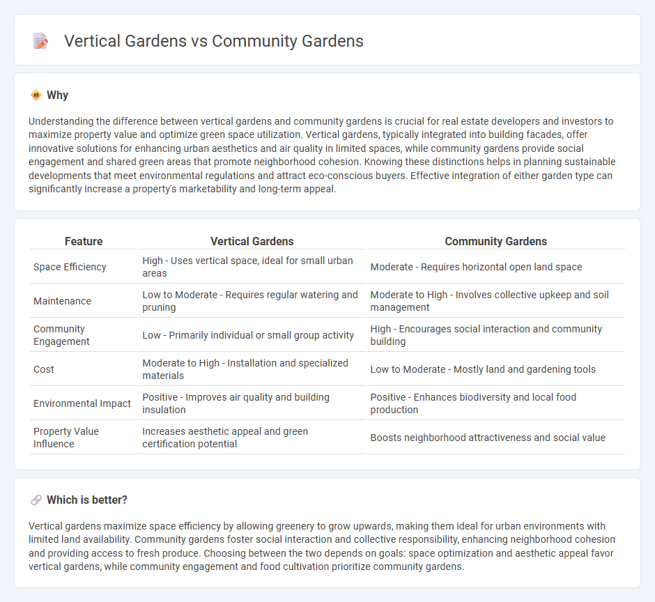 Vertical Gardens vs Community Gardens in Real Estate