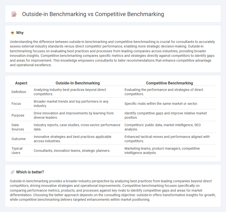 Outside-In Benchmarking vs Competitive Benchmarking in Consulting