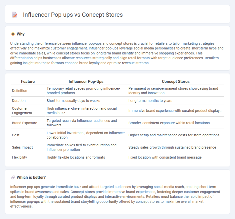 Influencer Pop-Ups vs Concept Stores in Retail