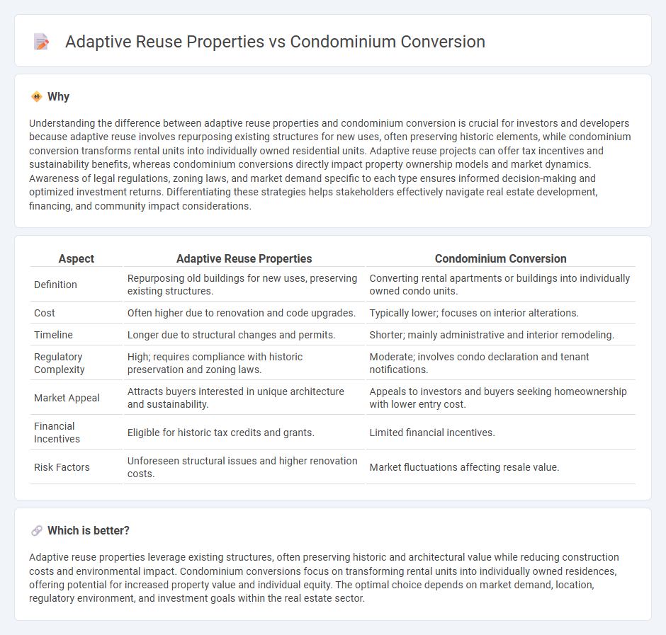 Adaptive Reuse Properties vs Condominium Conversion in Real Estate