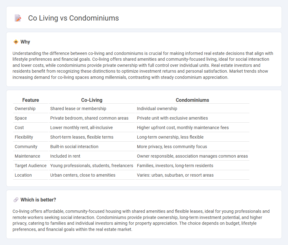 Co Living vs Condominiums in Real Estate