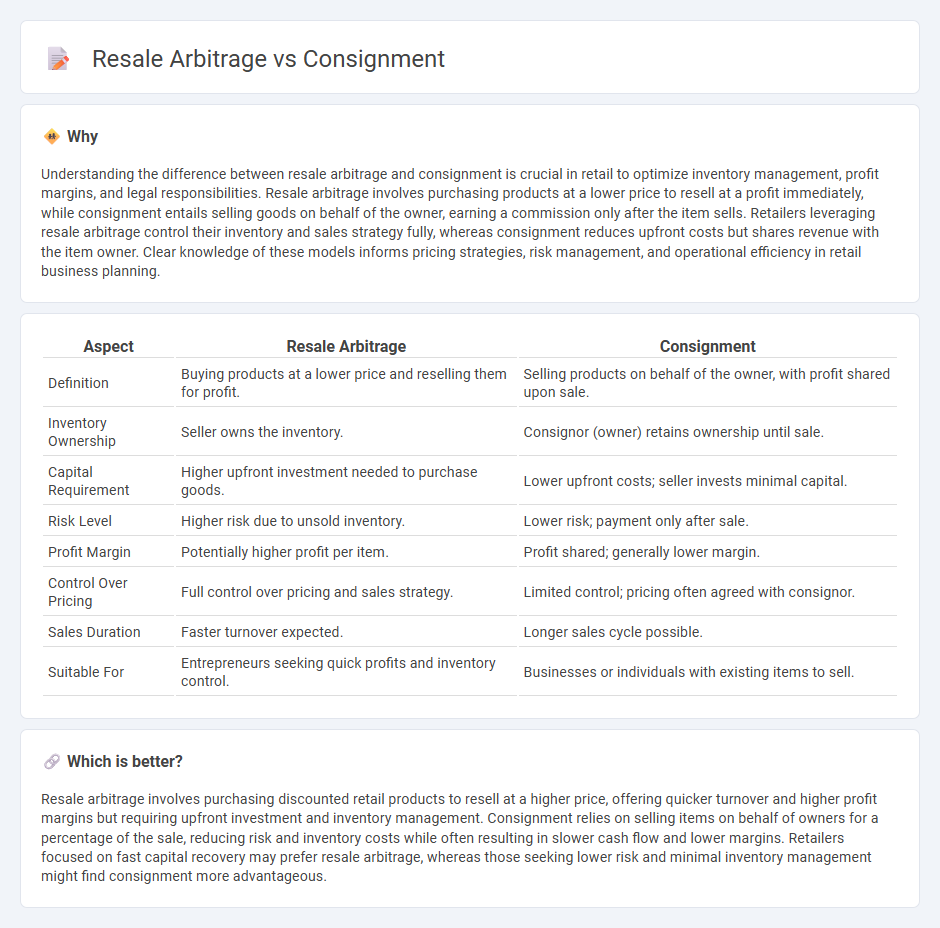 Resale Arbitrage vs Consignment in Retail