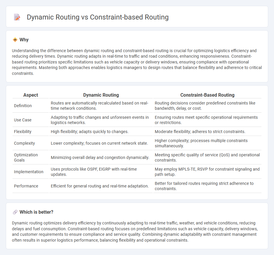 Dynamic Routing vs Constraint-Based Routing in Logistics